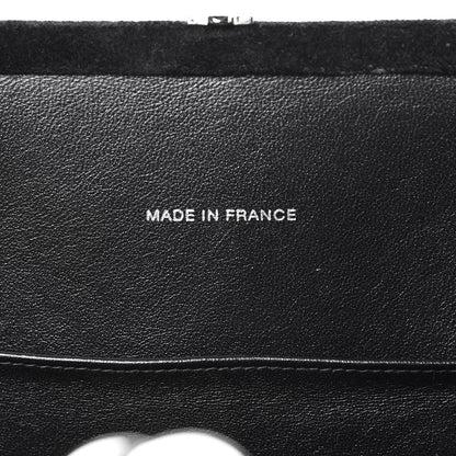 Chanel Velvet Quilted Shoulder Bag Black 7 of 17