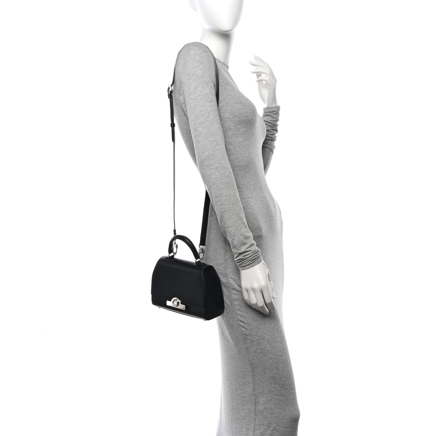 Moynat Box Calfskin Rejane BB Black 2 of 12