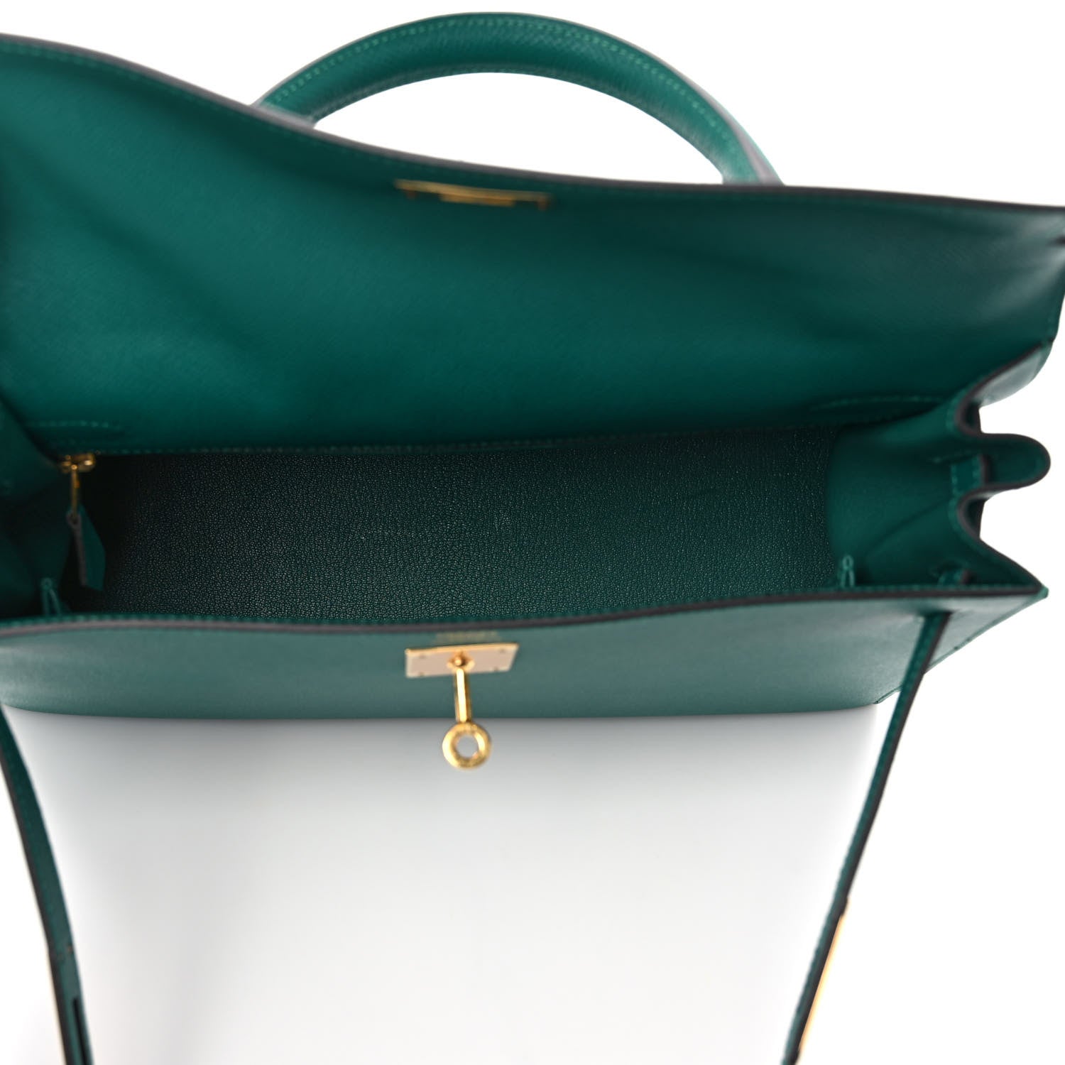 Hermes Epsom Kelly Sellier 32 Malachite 5 of 9