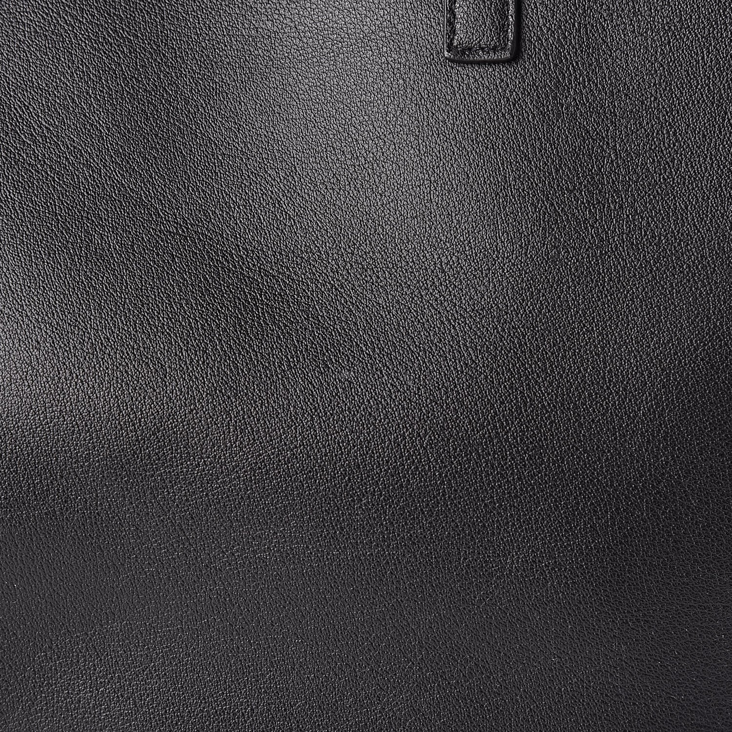 Saint Laurent Calfskin Large Shopping Tote Black 9 of 11