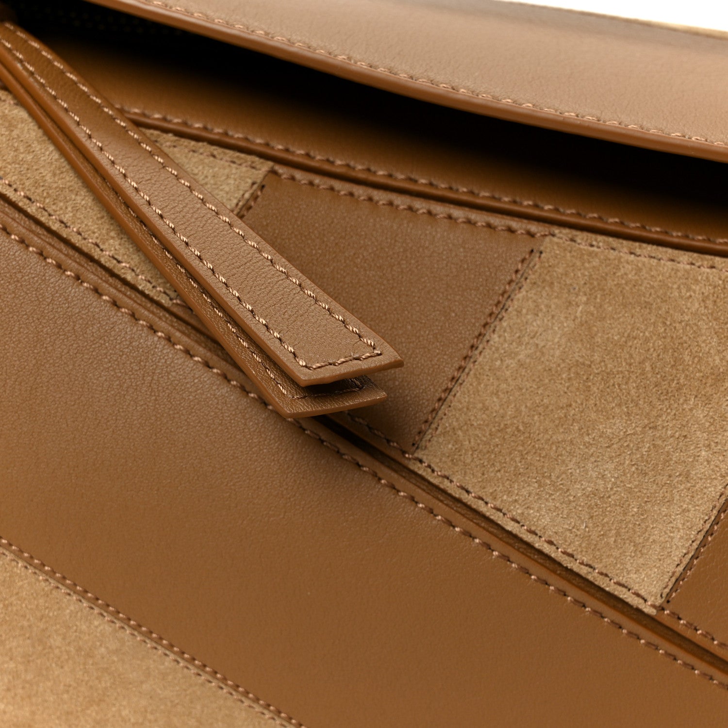 Loewe Calfskin Suede Small Puzzle Bag Oak 9 of 12