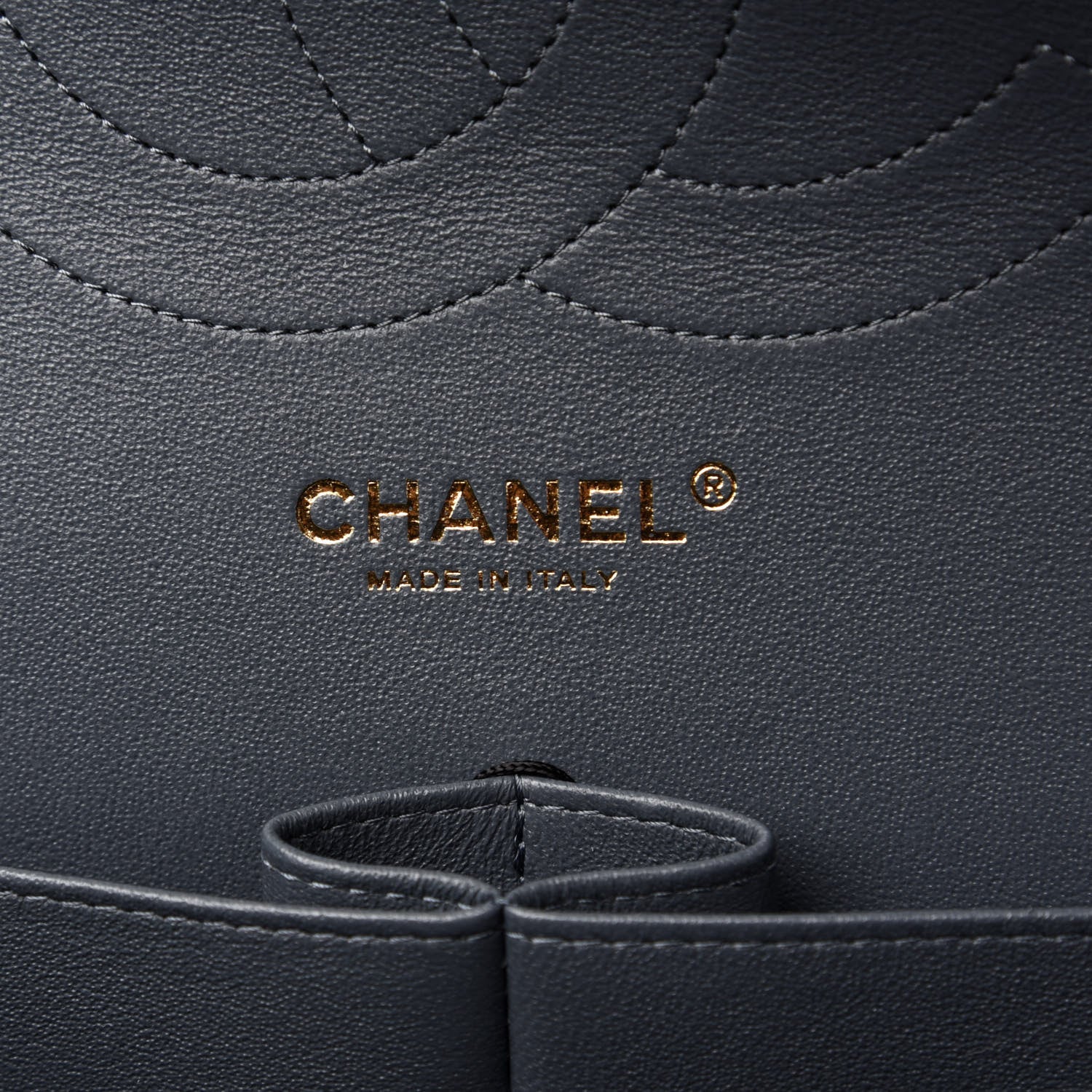Chanel Caviar Quilted Jumbo Double Flap Dark Grey 8 of 11