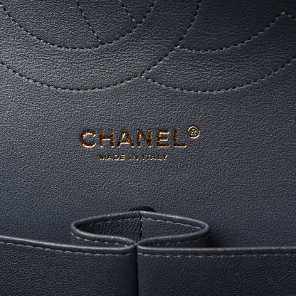 Chanel Caviar Quilted Jumbo Double Flap Dark Grey 8 of 11