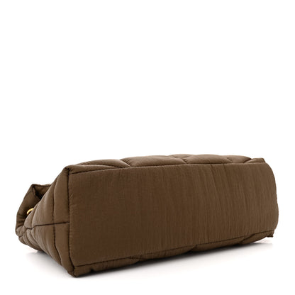 Saint Laurent Nylon Quilted Small Loulou Puffer Monogram Chain Satchel Tetri Brown 4 of 11