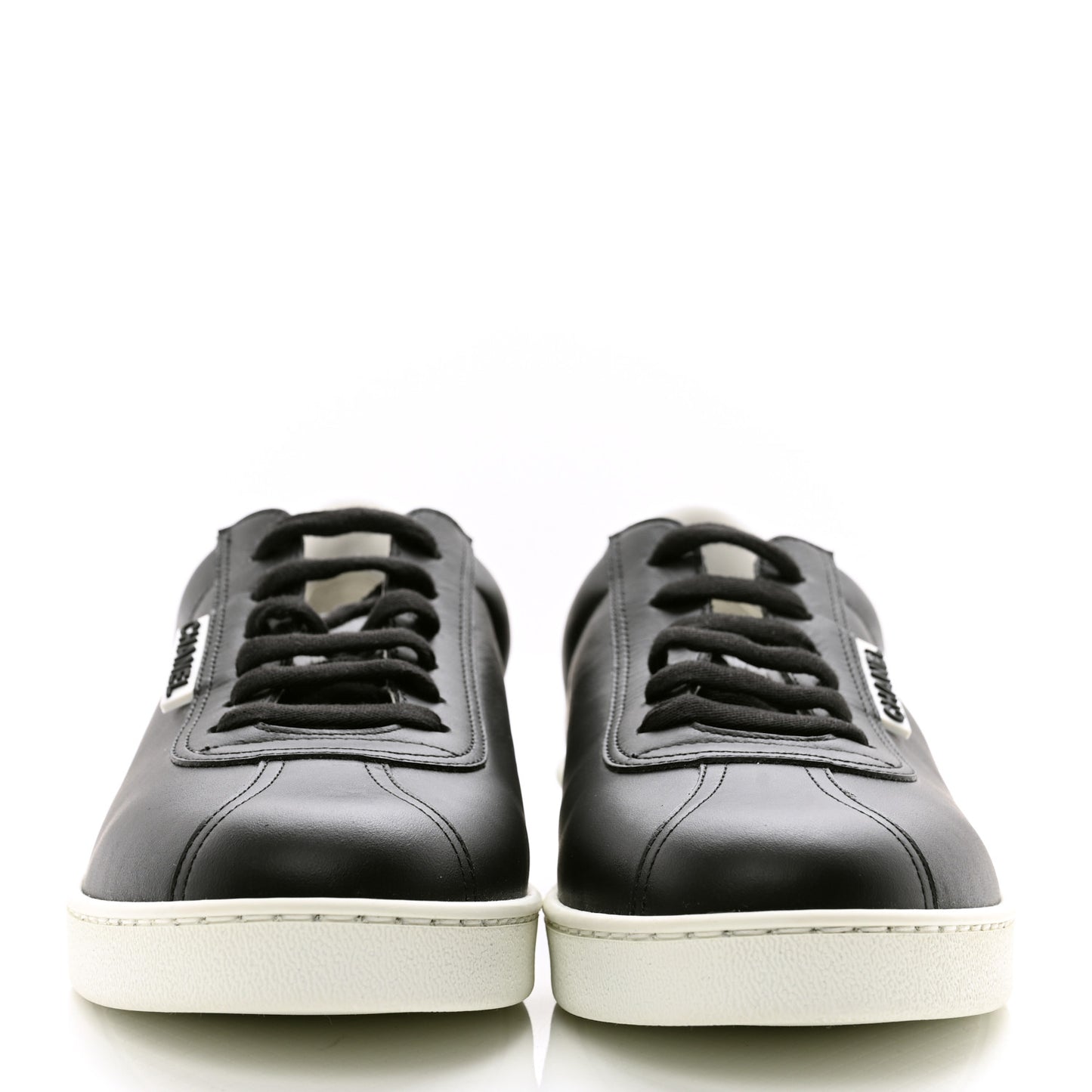 Calfskin CC Womens Sneakers 41 Black