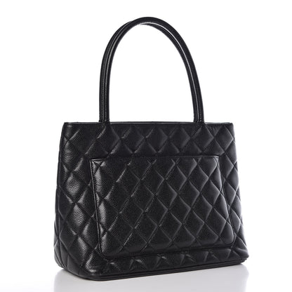 Chanel Caviar Quilted Medallion Tote Black 3 of 12