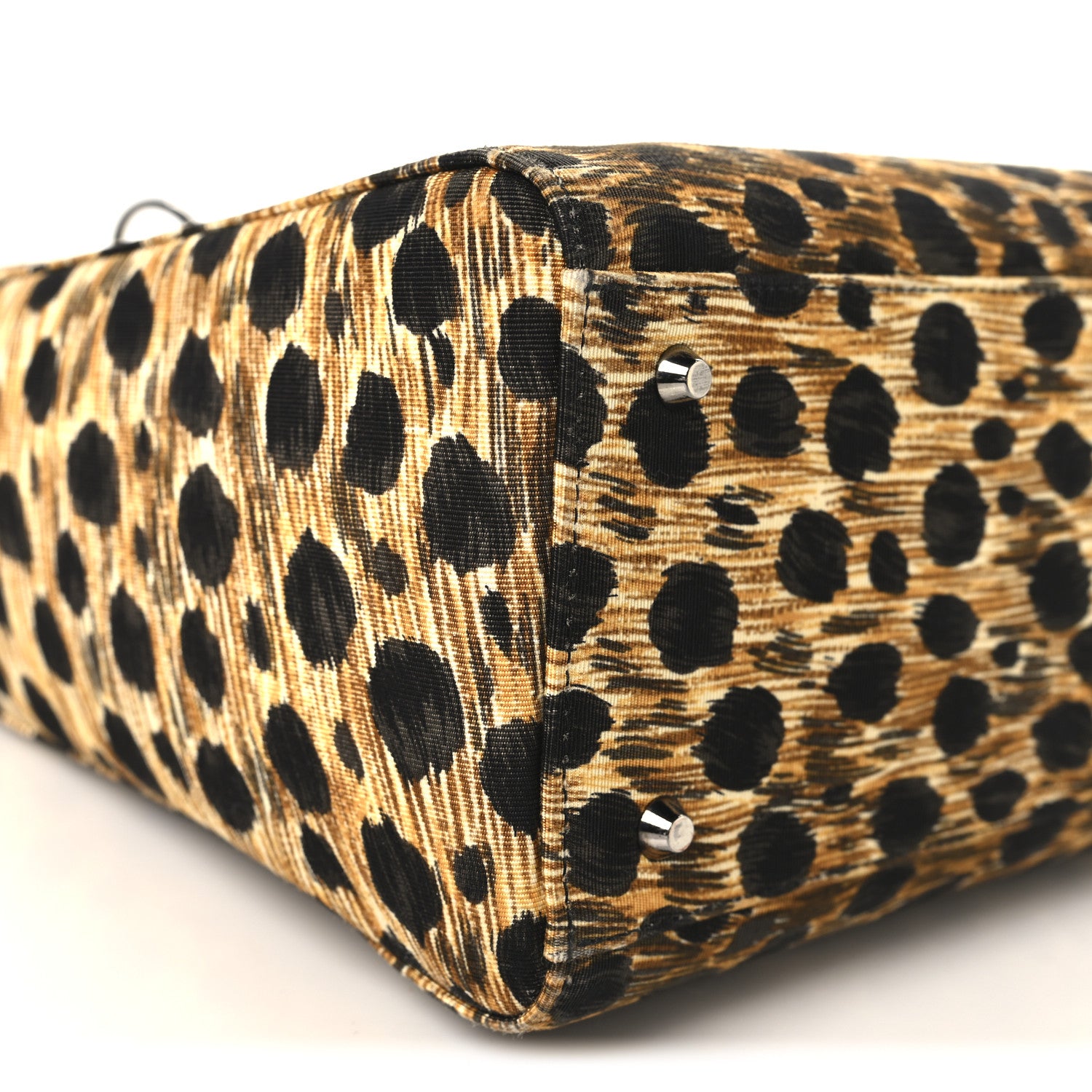 Christian Dior Canvas Leopard Print Large Lady Dior 10 of 11