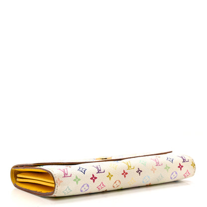 Louis Vuitton Monogram Multicolor Sarah Wallet White Citron 4 of 9