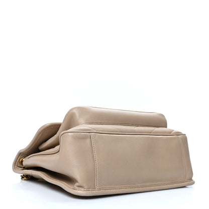 Saint Laurent Lambskin Matelasse Monogram Medium Niki Chain Satchel Dark Beige 3 of 8