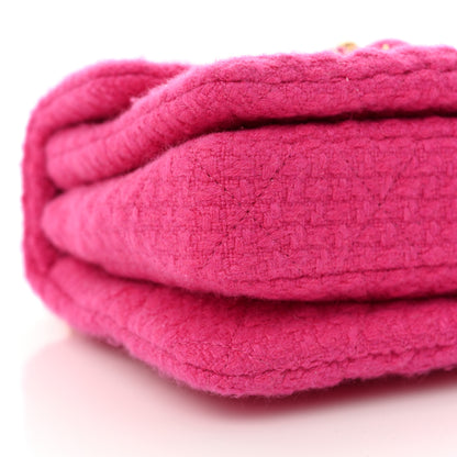 Chanel Cashmere Tweed Quilted Mini Bijoux Flap Fuchsia 9 of 11