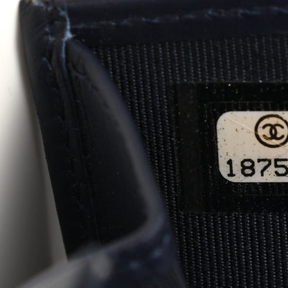 Chanel Caviar Quilted Large Zip Around Organizer Wallet Navy 8 of 12