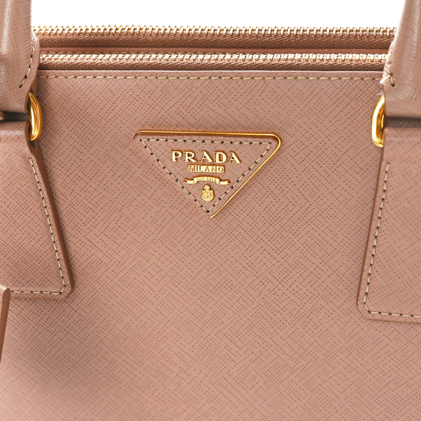 Saffiano Small Galleria Double Zip Tote Cammeo