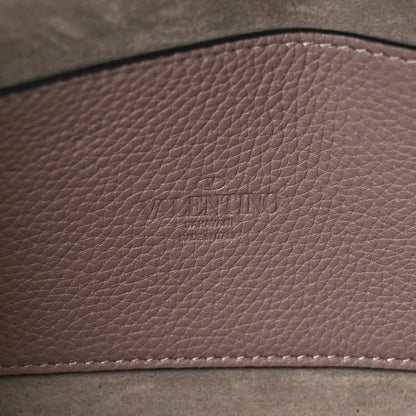 Valentino Garavani Pebbled Calfskin Medium Rockstud Flip Lock Crossbody Bag Poudre 6 of 9