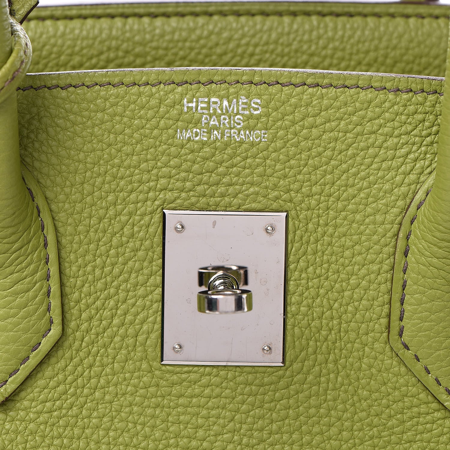 Hermes Togo Birkin 35 Vert Anis 20 of 53