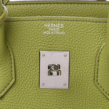 Hermes Togo Birkin 35 Vert Anis 20 of 53