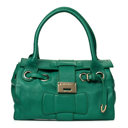 Jimmy Choo Grainy Calfskin Small Ramona Satchel Green 1 of 25