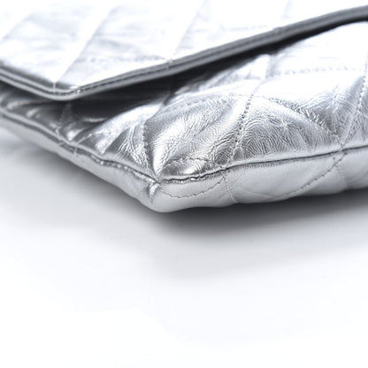 Chanel Metallic Crumpled Calfskin Big Bang Large Flap Bag Silver 9 of 10