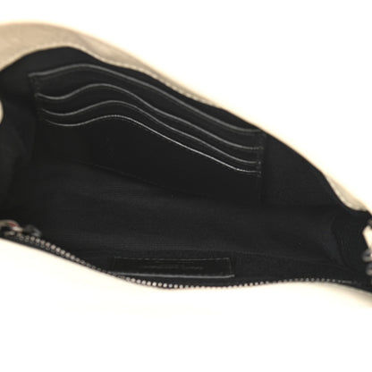 Saint Laurent Crinkled Calfskin Matelasse Monogram Niki Chain Wallet Crema Soft 5 of 9