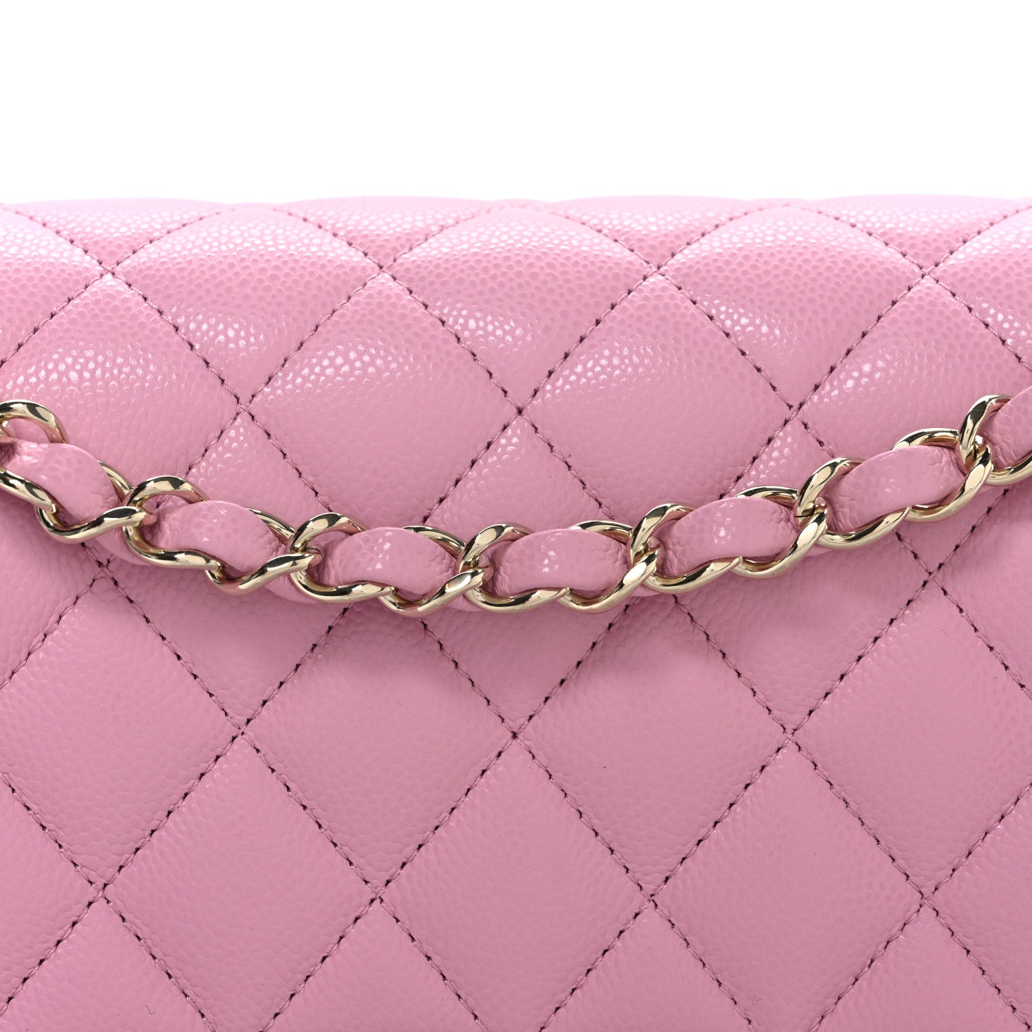 Chanel Caviar Quilted Medium Double Flap Light Pink 8 of 10