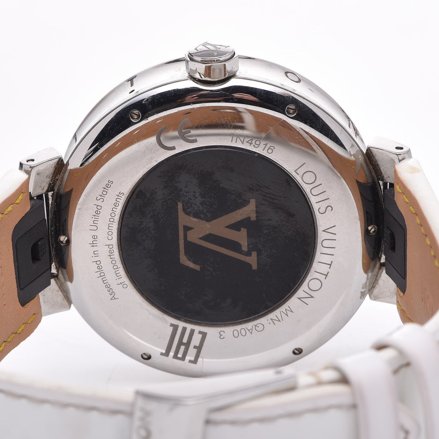 Stainless Steel 42mm Monogram Tambour Horizon Smartwatch White
