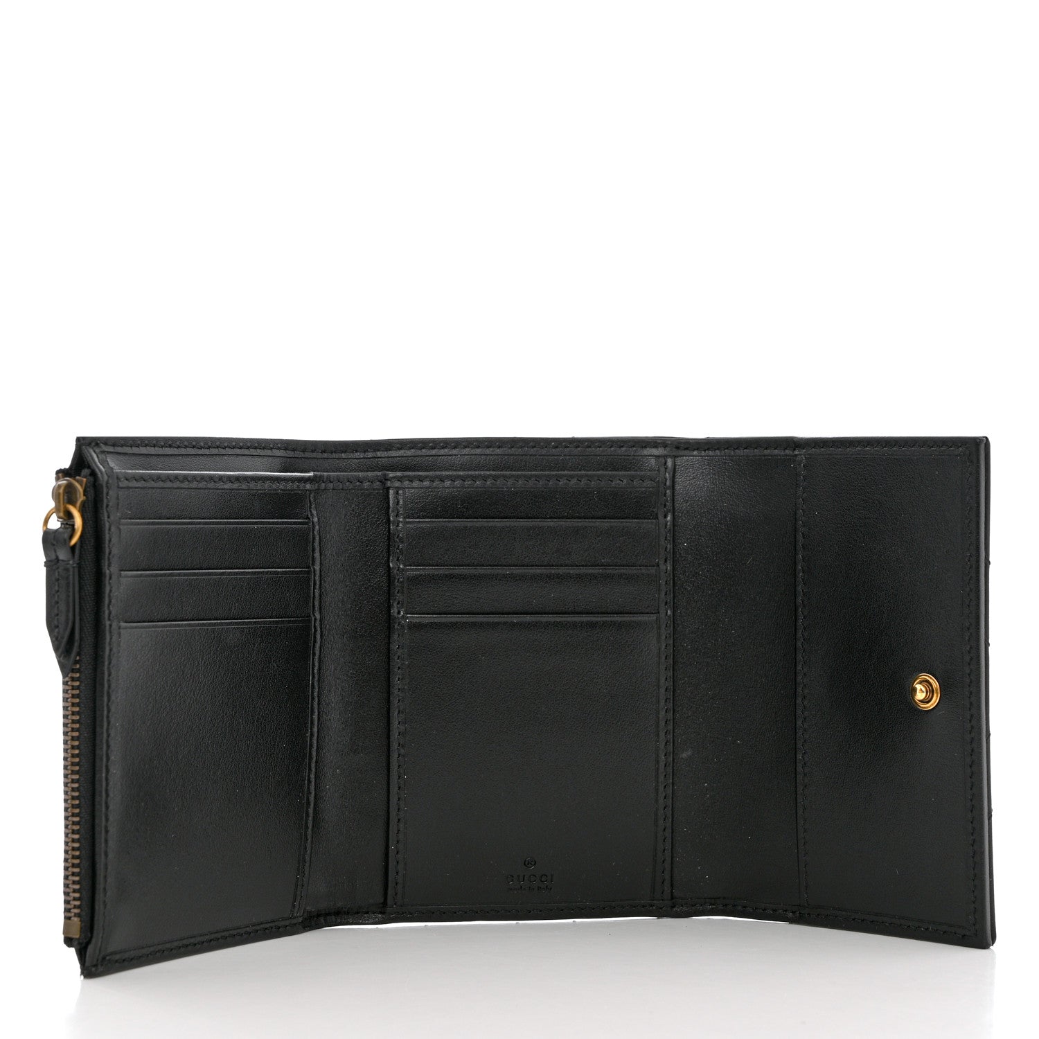 Gucci Calfskin Matelasse GG Marmont Wallet Black 5 of 8