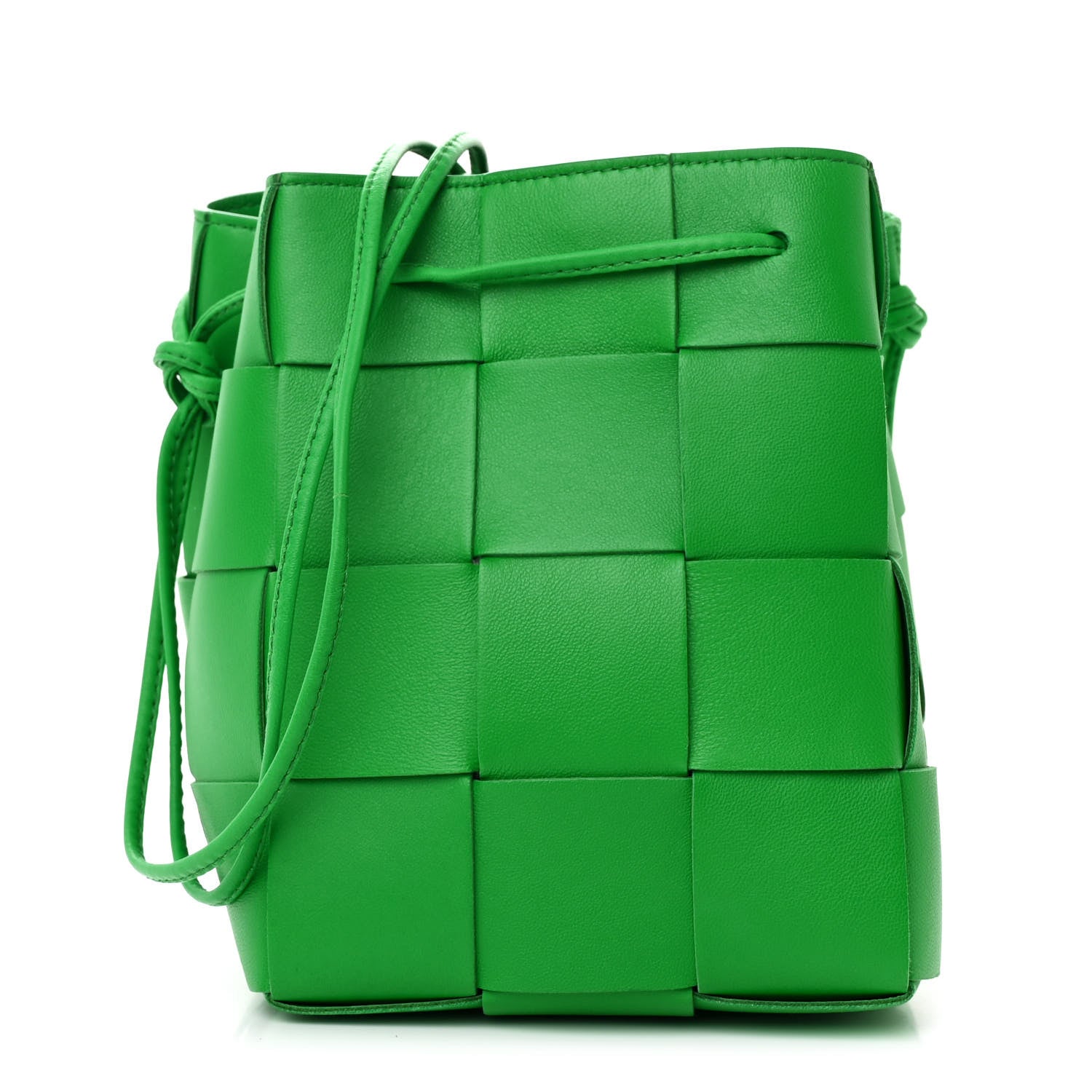 Bottega Veneta Nappa Maxi Intrecciato Small Cassette Bucket Bag Parakeet 1 of 10