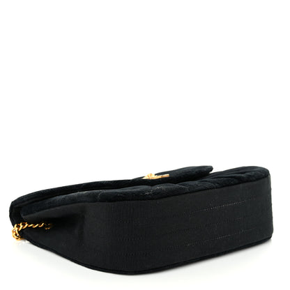 Chanel Velvet Quilted Lion Shoulder Bag Black 4 of 9