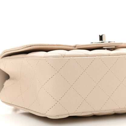 Chanel Caviar Quilted Mini Rectangular Flap Light Beige 9 of 10