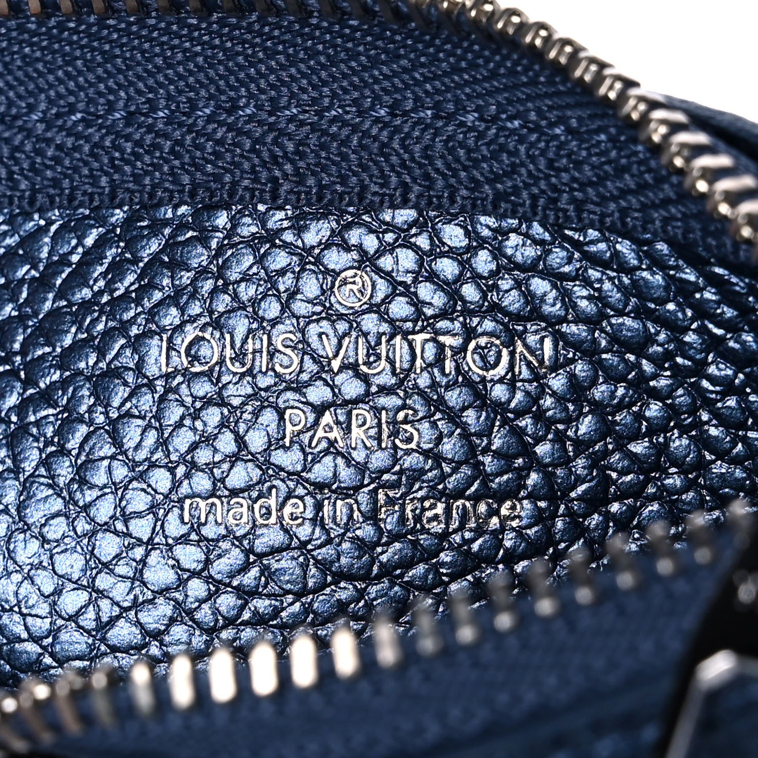 Louis Vuitton Metallic Empreinte Monogram Giant Key Pouch Navy Nacre 6 of 7
