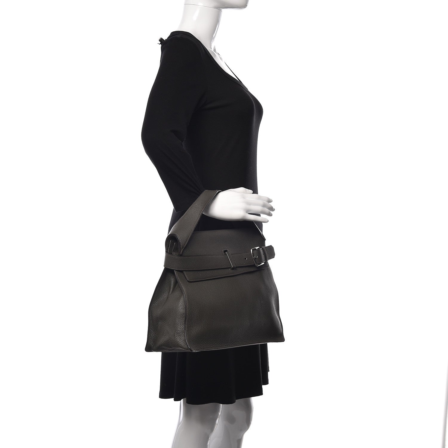 Hermes Taurillon Clemence Etribelt Vert De Gris 2 of 11