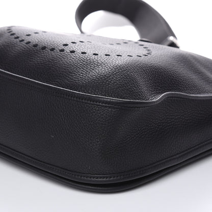 Hermes Taurillon Clemence Evelyne III GM Black 10 of 13