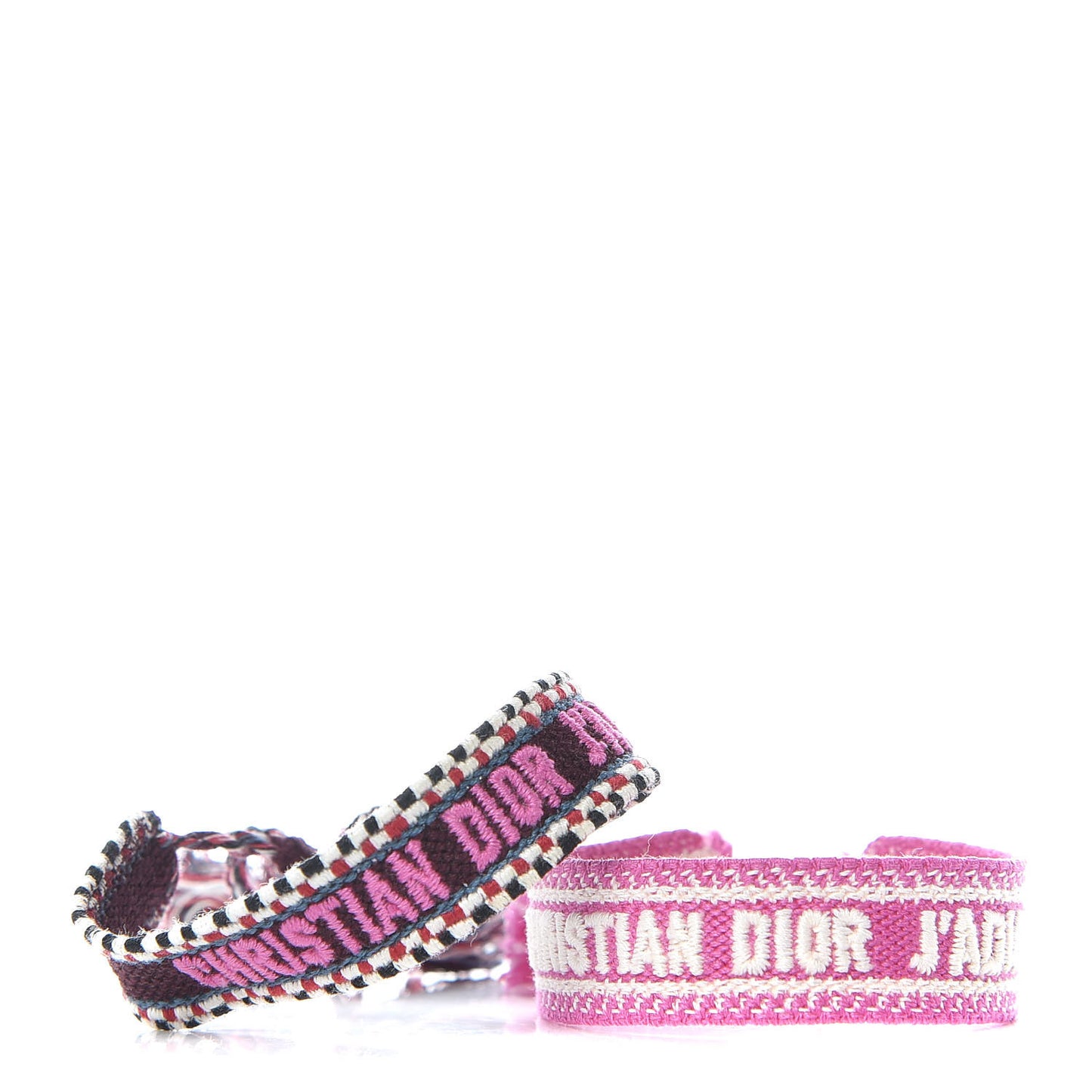 Woven Cotton J'Adior Friendship Bracelet Set Beige Multicolor