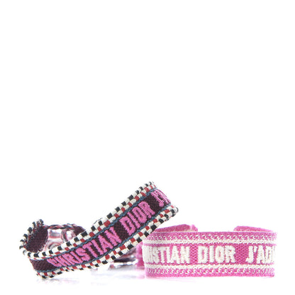 Christian Dior Woven Cotton J'Adior Friendship Bracelet Set Beige Multicolor 1 of 6