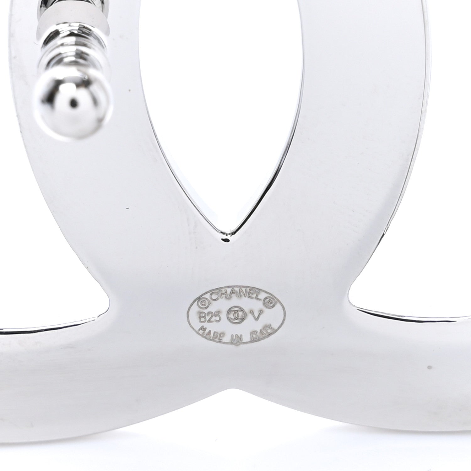 Chanel Patent Calfskin CC Reversible 80 32 Belt White Black 5 of 6