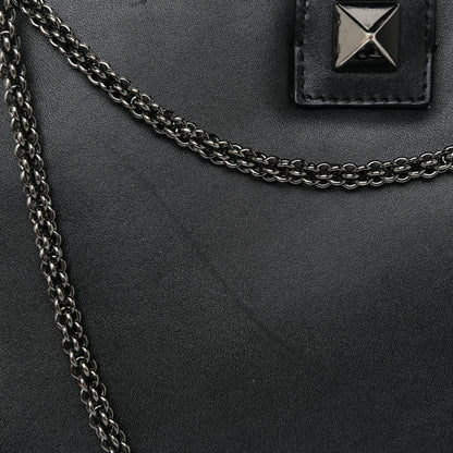 Valentino Garavani Vitello Medium Glam Lock Rockstud Flap Black 20 of 21