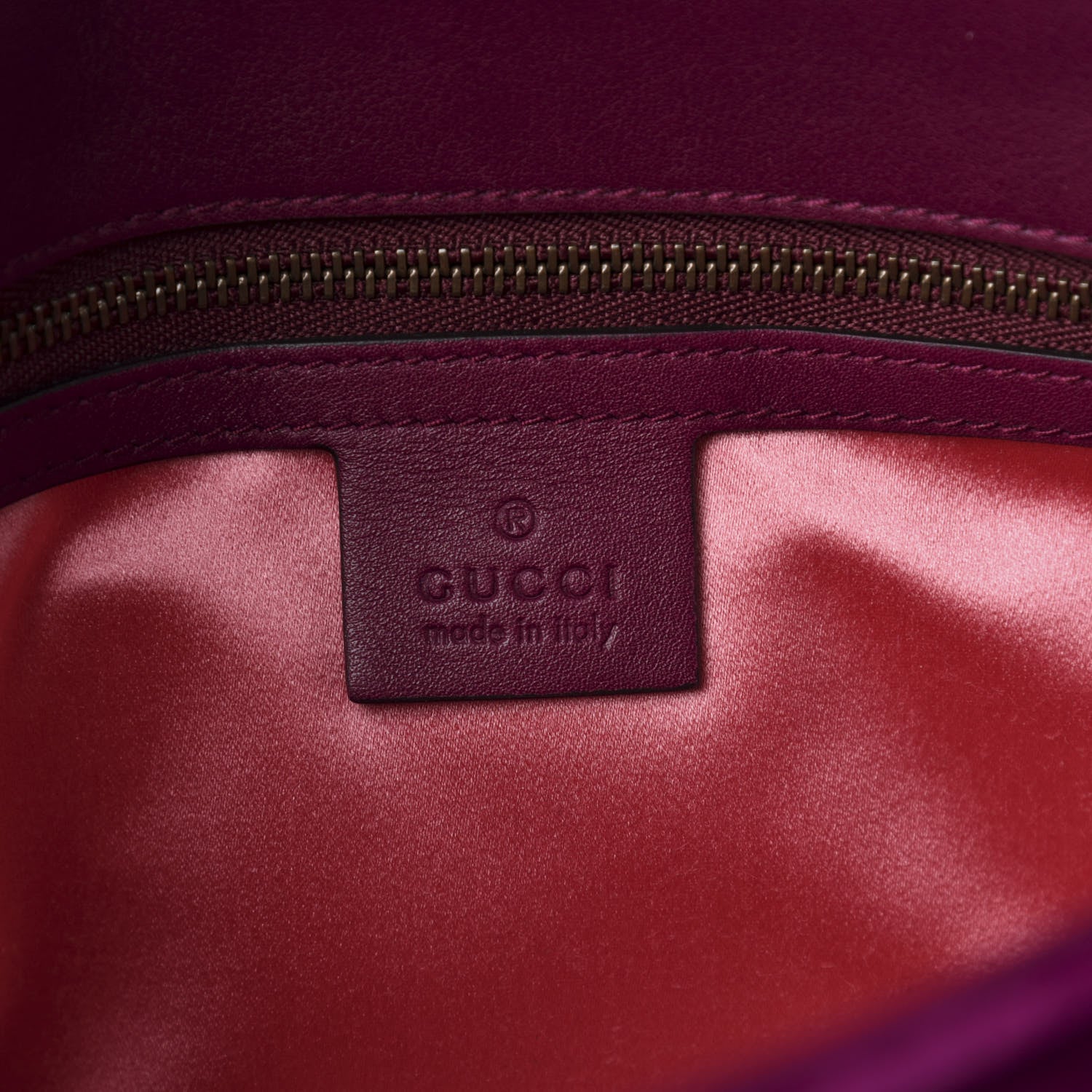 Gucci Velvet Matelasse Small GG Marmont Shoulder Bag Fuchsia Violet Cyclamen 8 of 10