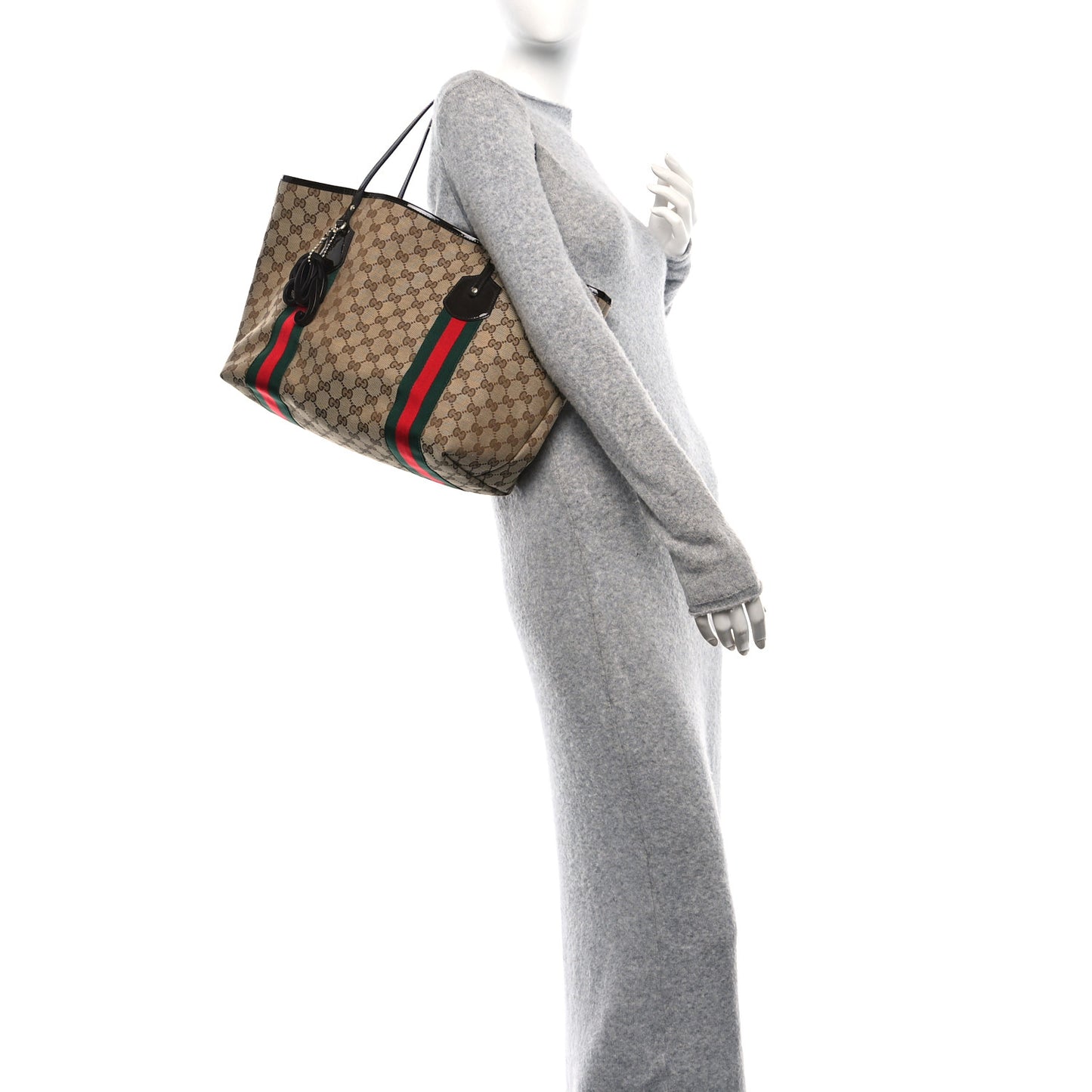 Monogram Web Medium Jolie Tote Brown