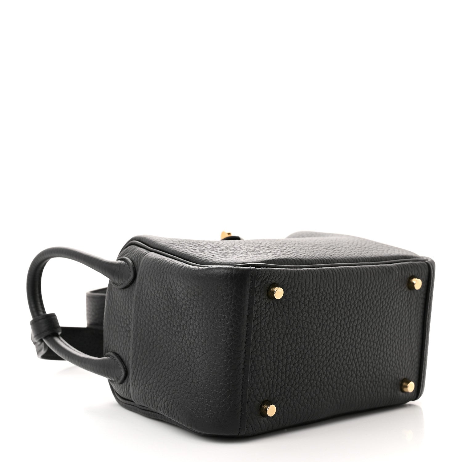 Hermes Taurillon Clemence Mini Lindy 20 Black 4 of 11