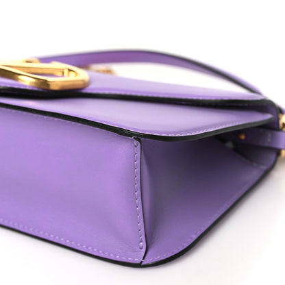 Valentino Garavani Calfskin Vlogo Loco Shoulder Bag Glicine 9 of 9