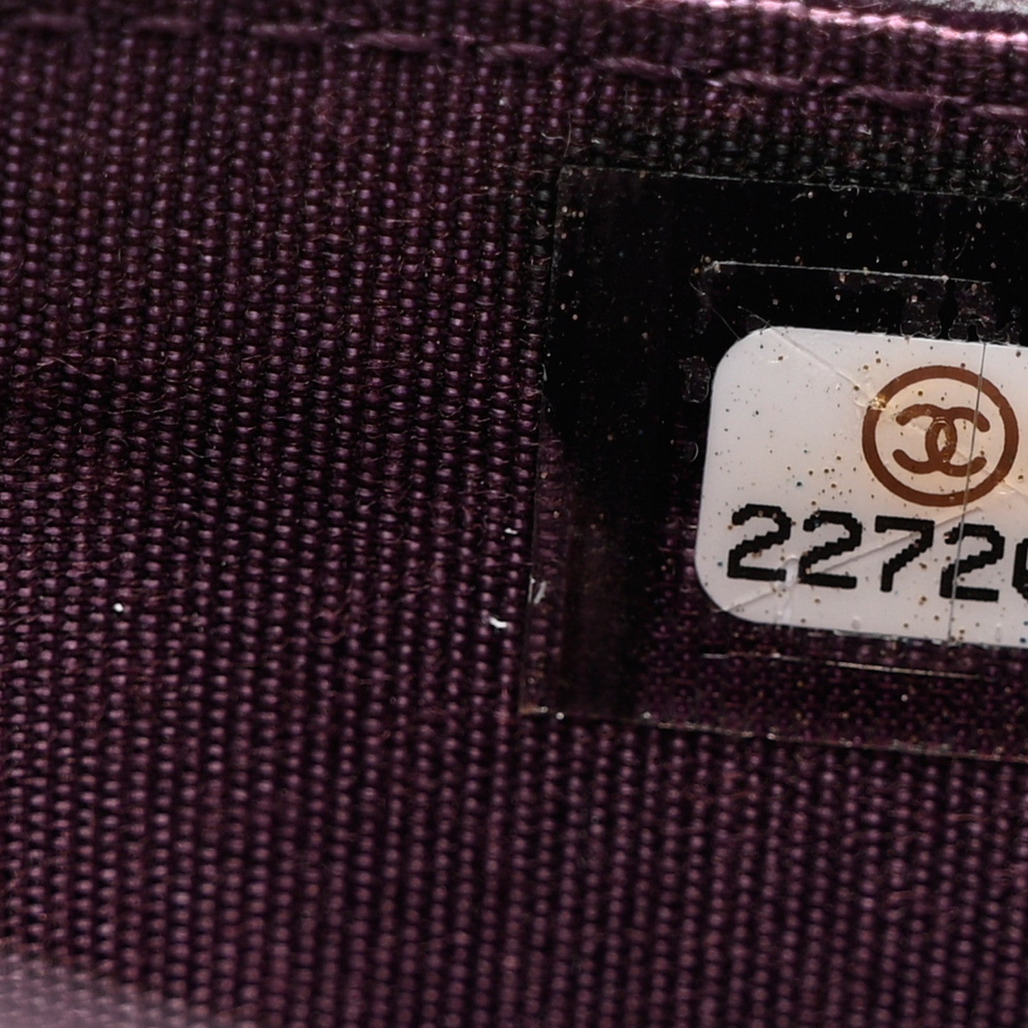 Chanel Caviar Quilted Diamond CC Card Holder Purple 8 of 9