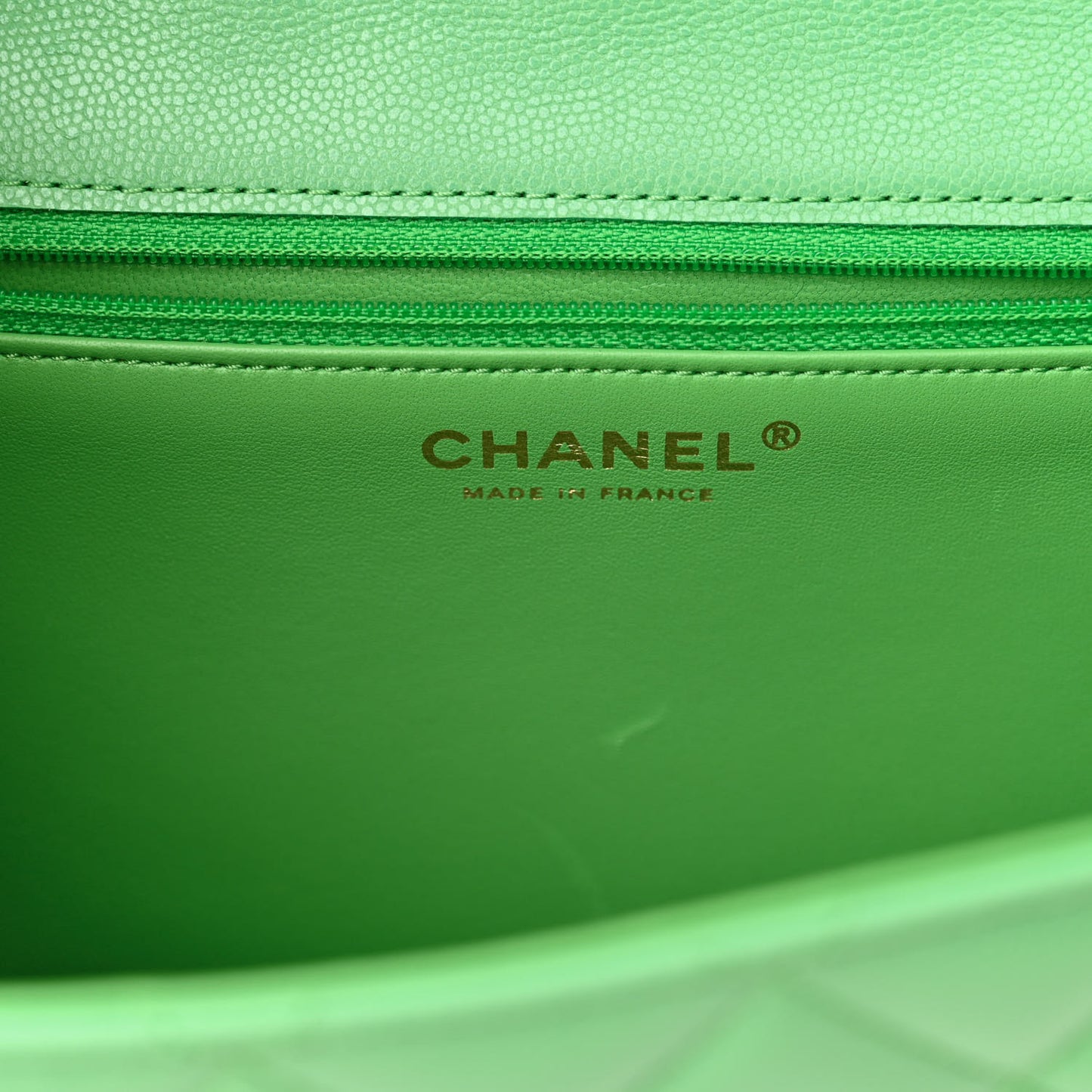 Caviar Quilted Large Sweet Classic Flap Green
