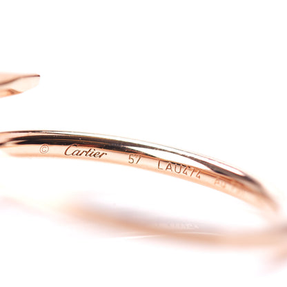 Cartier 18K Pink Gold Small Juste Un Clou Ring 57 8 4 of 5