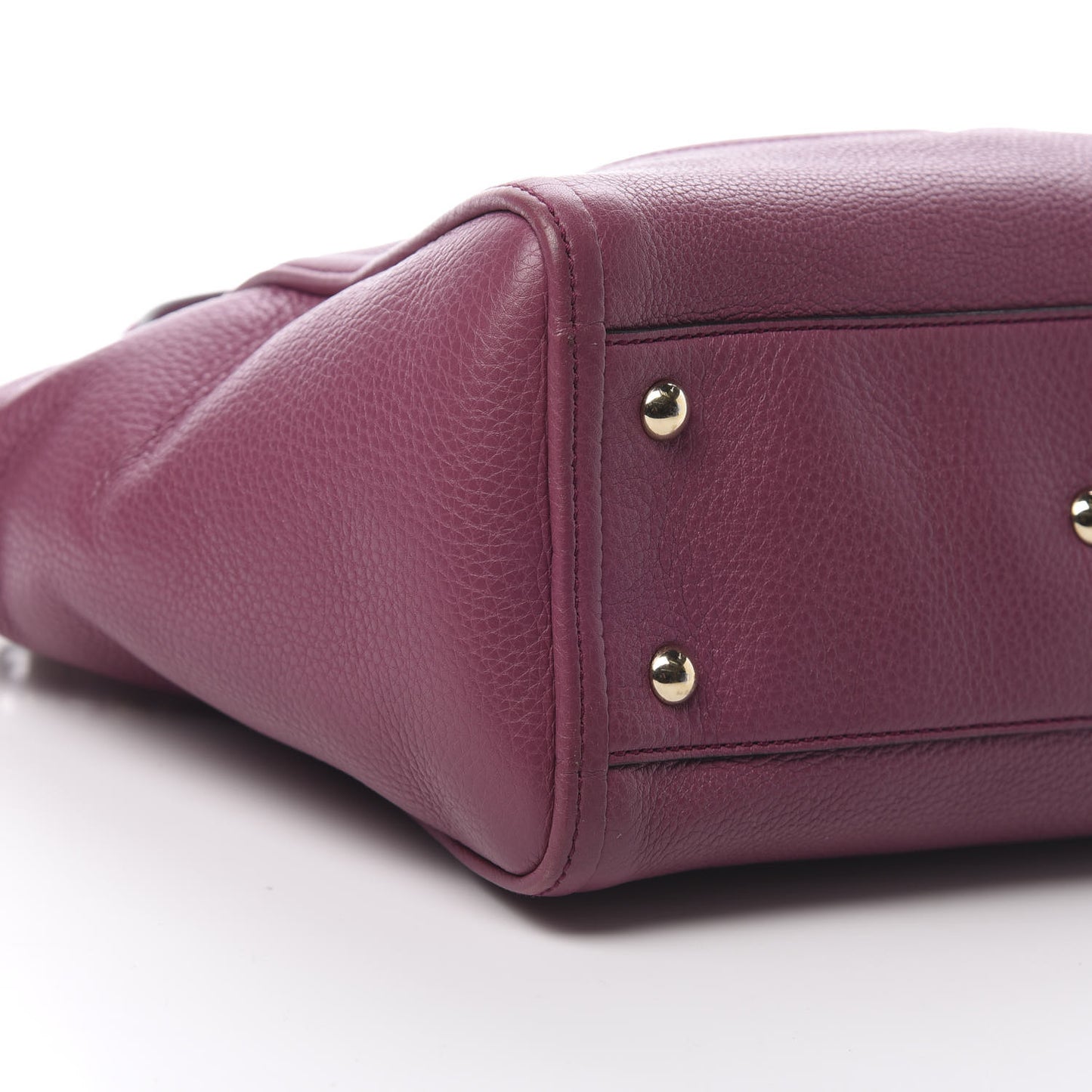 Pebbled Calfskin Small Soho Top Handle Bag Peonia Flower