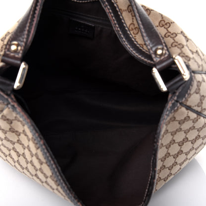 Gucci Monogram Large New Ladies Web Hobo Dark Brown 5 of 20