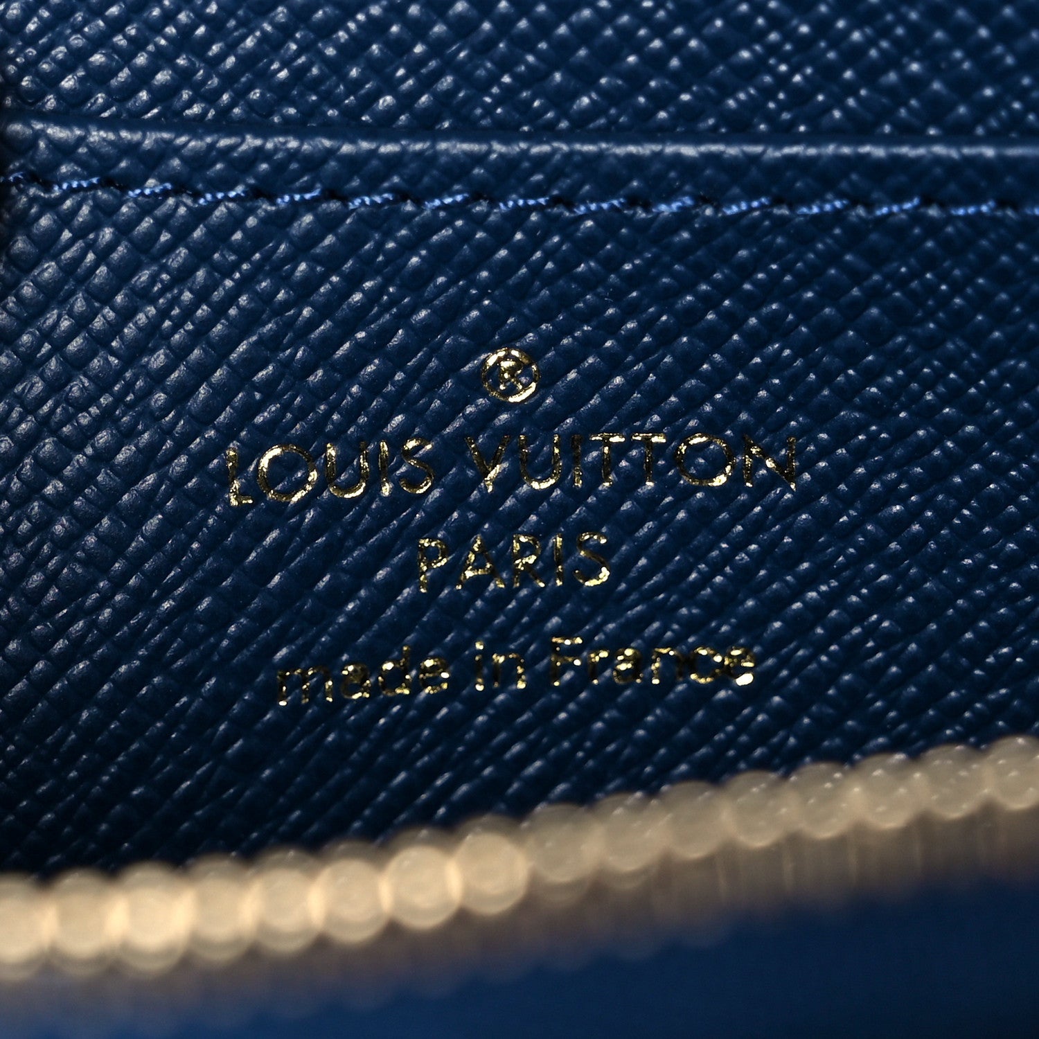 Louis Vuitton Denim Monogram Jacquard Zippy Coin Purse Bleu 6 of 7
