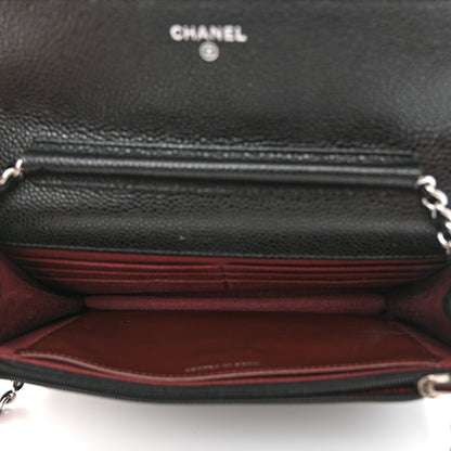 Chanel Caviar Quilted Wallet on Chain WOC Black 5 of 11