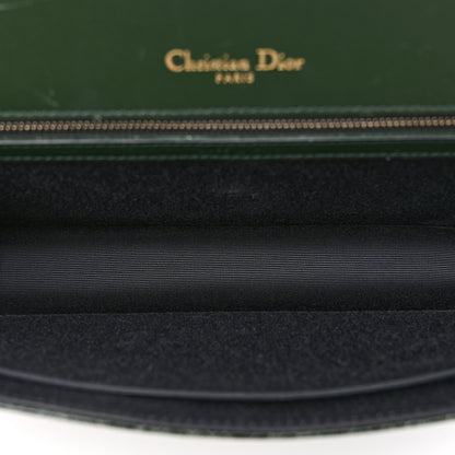 Christian Dior Ceramic Effect Deerskin Large Diorama Flap Bag Malachite Green 5 of 13