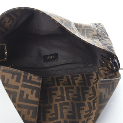 Fendi Zucca Vitello Elite Shoulder Bag Tobacco 5 of 8