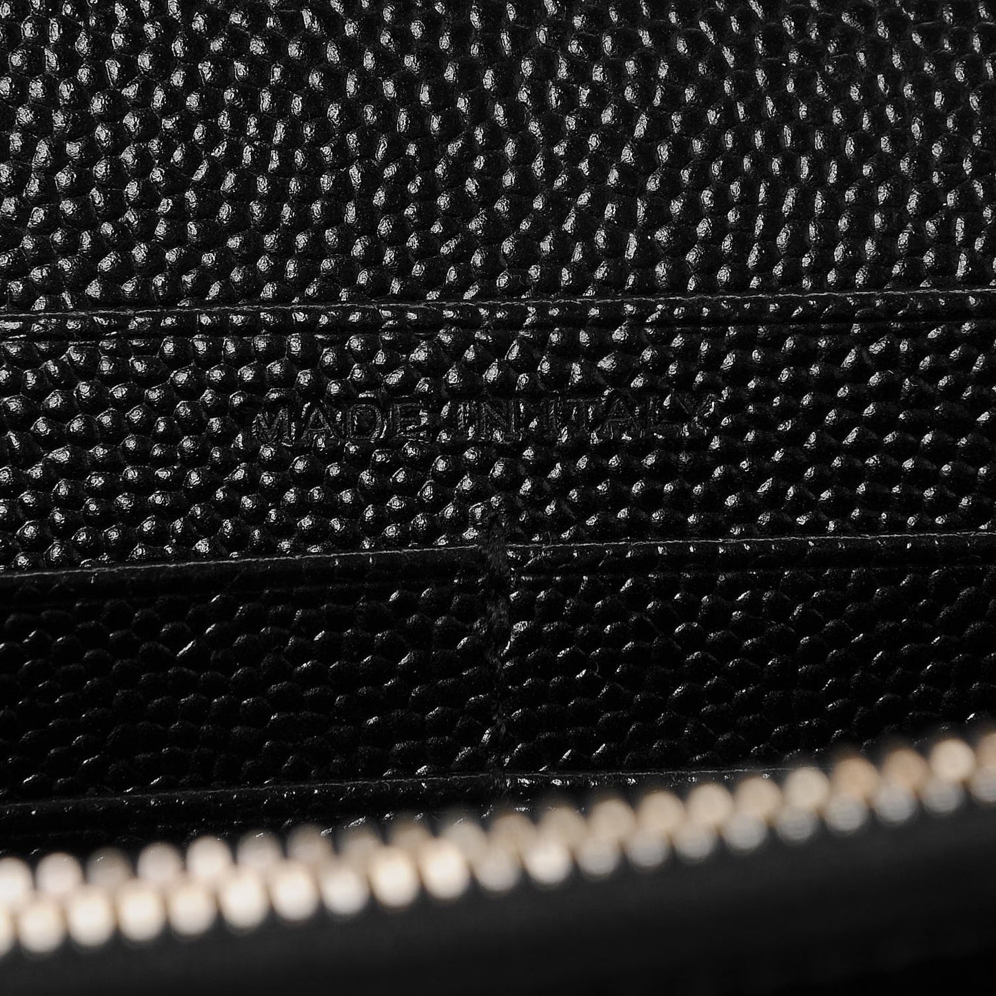 Grain De Poudre Matelasse Chevron Monogram Chain Wallet Black