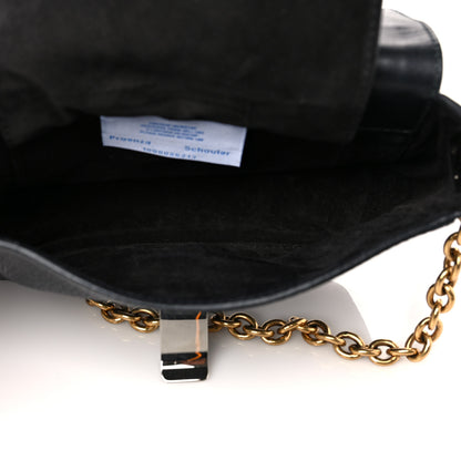 Proenza Schouler Pebbled Calfskin Extra Small Courier Black 4 of 8